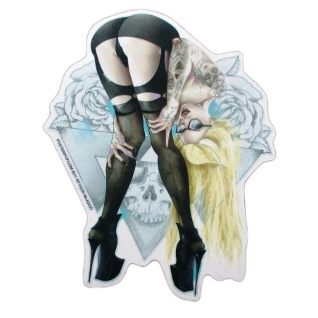 Aufkleber Blond Sexy Zeigt Ihre Heißen Hintern Hot Girl Kustom Kulture Tyson Mc Adoo
