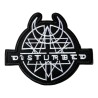 DISTURBED Aufnäher zum Aufbügeln und Aufnähen – 10 x 8,5 cm