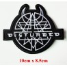 DISTURBED Aufnäher zum Aufbügeln und Aufnähen – 10 x 8,5 cm