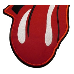 Großer Rückenaufnäher / Backpatch – The Rolling Stones „Tongue & Lips“