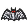 Patch thermocollant brodé « Mothman » (L'Homme-chayuve souris) – 11 x 6 cm