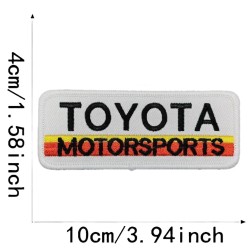 Patch thermocollant Toyota Motorsports  10 x 4 cm ecusson