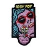 Patch Iggy Pop Pistole und Gesicht 7,5x4 cm Aufnäher zum Aufbügeln Rock Roll
