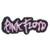 Patch Pink Floyd Écriture Rose 8x3 cm Écusson Thermocollant Rock Roll
