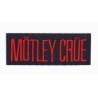 Patch Motley Crue Rectangulaire 7x3cm Écusson Thermocollant Rock Roll
