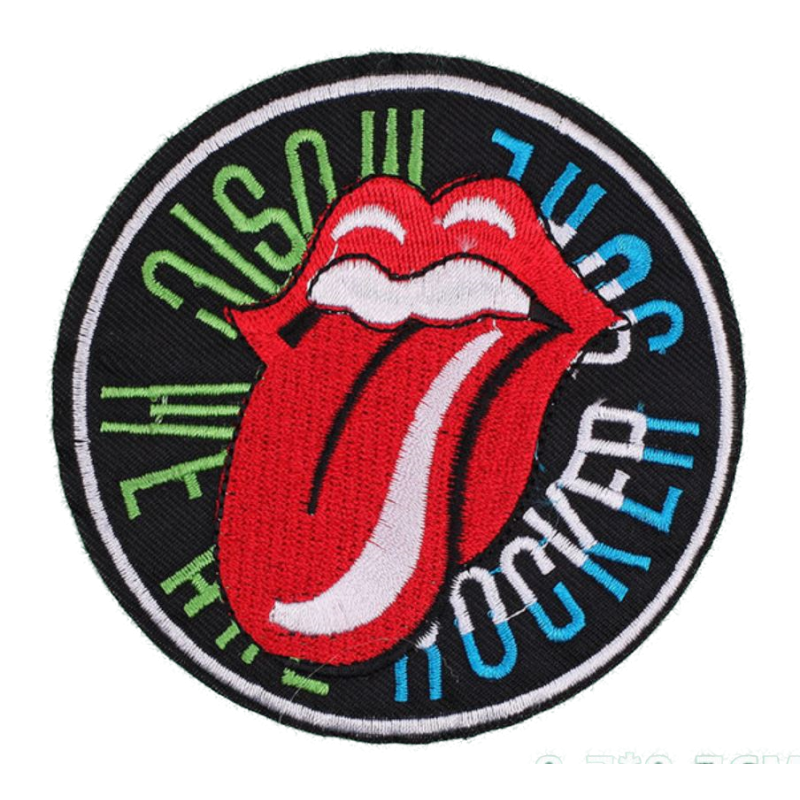 Patch musique we are rocker soul bouche rouge 9.5 cm écusson thermocollant
