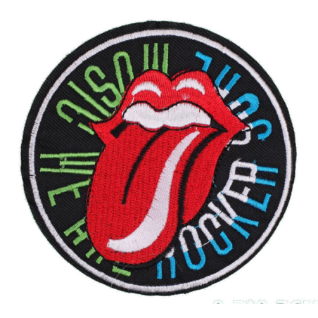 Patch musique we are rocker soul bouche rouge 9.5 cm écusson thermocollant
