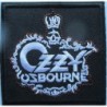 Patch Ozzy Osbourne Carré Noir et Blanc 7,5 cm Écusson Thermocollant
