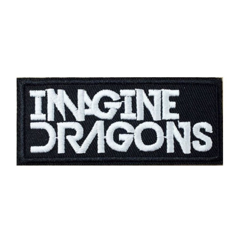 patch Imagine Dragons rectangulaire 8x3.5 cm groupe pop rock musique écusson thermocollant
