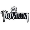 Patch Trivium Weiß und Schwarz 9,5x5,5 cm Aufnäher zum Aufbügeln Hard Rock Trash
