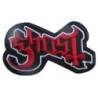 Patch fantôme noir et rouge 10x6 cm écusson thermocollant hard rock trash
