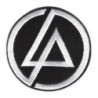 Patch Linkin Park Logo Schwarz Weiß Rund 7,5 cm Aufbügler Rock
