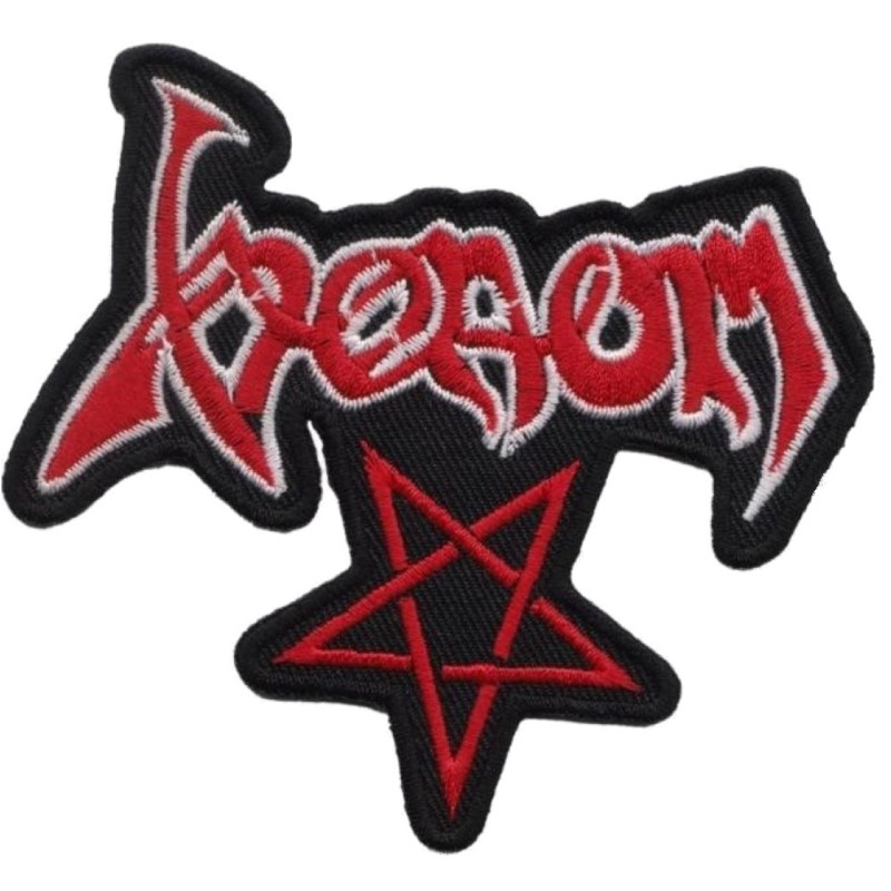 Patch Gruppe Venom Pentagramm 9,5x8,5 cm Aufbügler Rock
