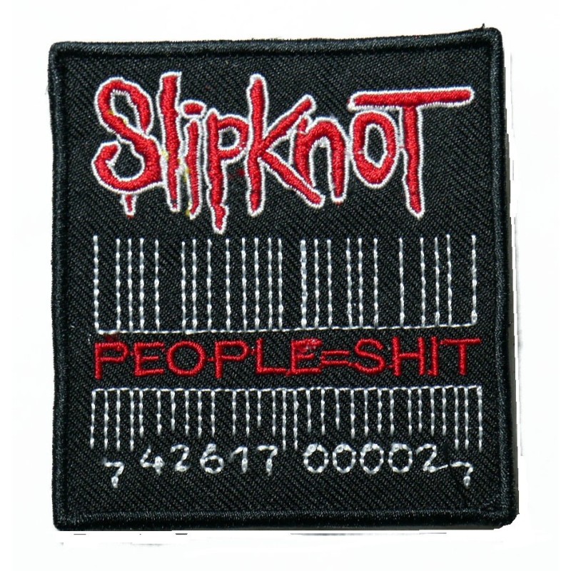 Slipknot People Barcode Aufnäher 7.5x7 cm Rock Roll Bügelflicken
