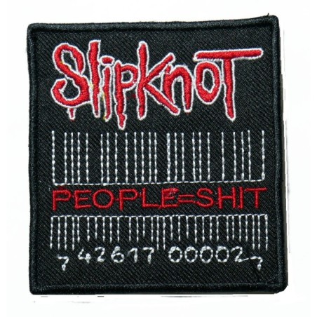 Slipknot People Barcode Aufnäher 7.5x7 cm Rock Roll Bügelflicken
