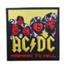 Aufnäher ACDC Highway to Hell 9,5x9,5cm Rock Roll Bügelbild
