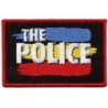 Patch police groupe bleu jaune rouge 8x5.5 cm écusson rock roll thermocollant
