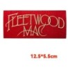Patch Groupe Fleetwood Mac Rectangle Rouge 12.5x5.5cm Écusson Thermocollant
