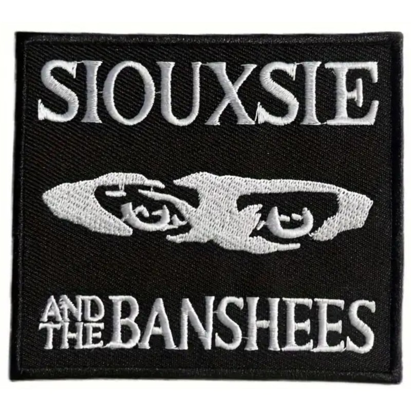Patch - Siouxsie and the Banshees - Schwarz Weiß Rechteckig - 9,5x8 cm
