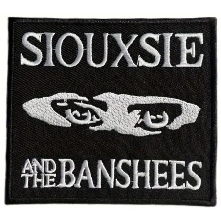 Patch - Siouxsie and the Banshees - Schwarz Weiß Rechteckig - 9,5x8 cm
