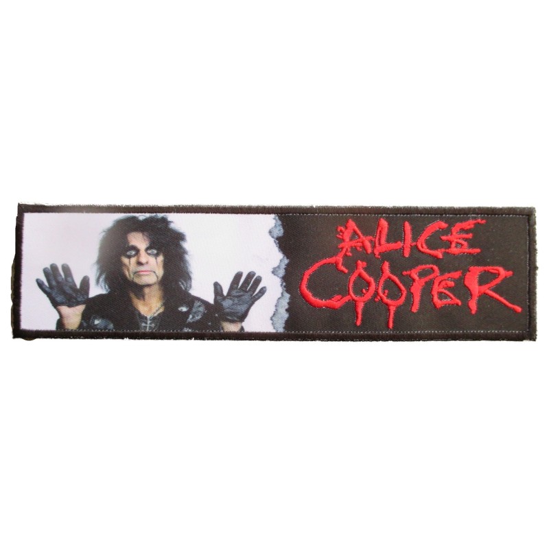 Patch rectangulaire Alice Cooper 20x5cm écusson thermocollant
