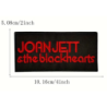 patch joan jett the blackhearts noir rouge 10.5x5cm écusson thermocollant
