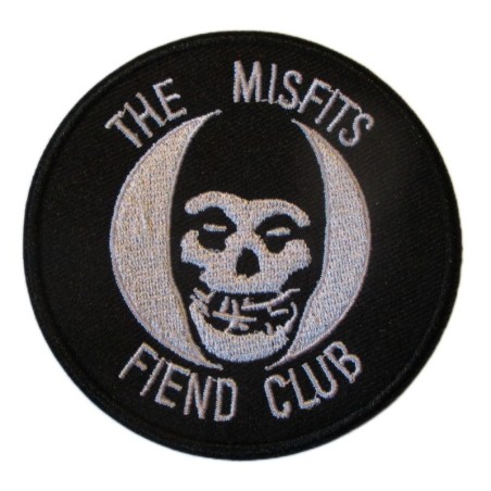 Patch The Misfits Fiend Club Rund 8cm Aufnäher Rock Roll Thermokleber
