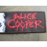 Patch rectangulaire Alice Cooper 20x5cm écusson thermocollant
