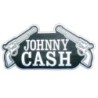 Großer Johnny Cash und Pistole Aufnäher 27,5 cm Rücken Kutte Jacke