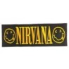 Grand Patch Nirvana Groupe Grunge Rectangulaire 33x11cm Écusson Dos Veste
