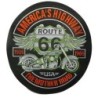 Großes Aufnäher Americas Highway 25x23cm Motorrad Route 66 Mother Road Aufbügler
