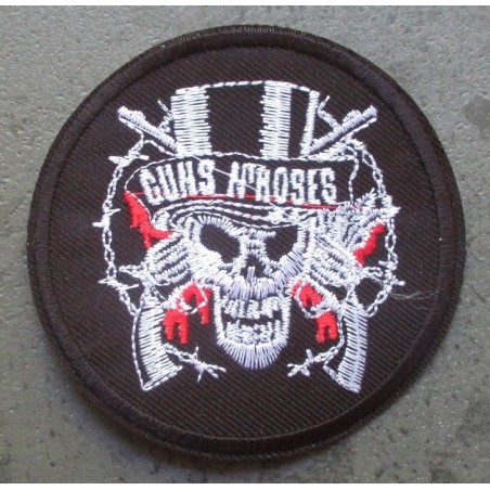 patch guns & roses groupe rock écusson thermocollant crane