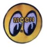 Patch Moon Eyes Rond Jaune Écusson Thermocollant Hot Rod

