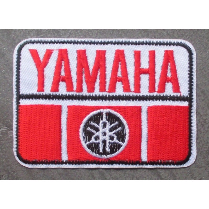 Patch Yamaha Rouge Rect Ecusson Thermocollant Moto