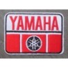 Yamaha Aufnäher rot, rechteckig, zum Aufbügeln, Motorrad