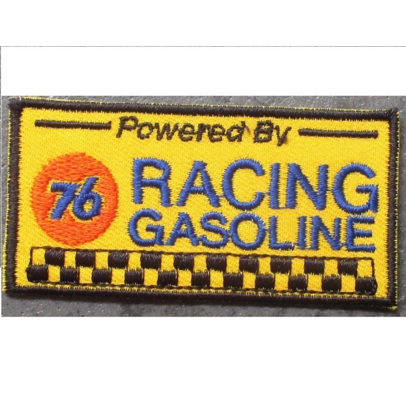 patch 76 équipe de course huile écusson rectangulaire thermocollant
