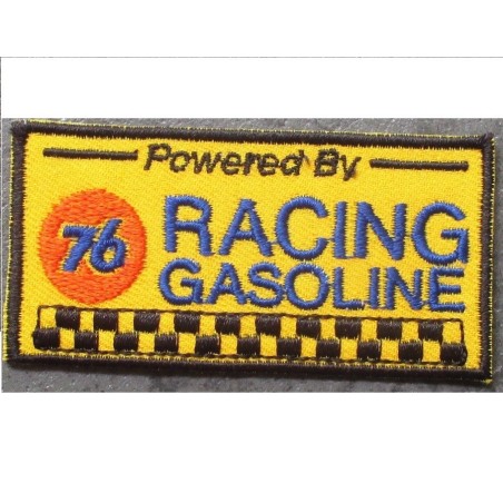 patch 76 équipe de course huile écusson rectangulaire thermocollant
