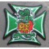 Patch Rat Fink und grünes Malteserkreuz, aufbügelbarer Aufnäher
