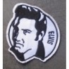 Patch Elvis Presley Schwarzweiß Aufnäher King Rock 'n' Roll USA
