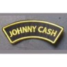 Patch Johnny Cash Banderole Noir Jaune Écusson Country Rock
