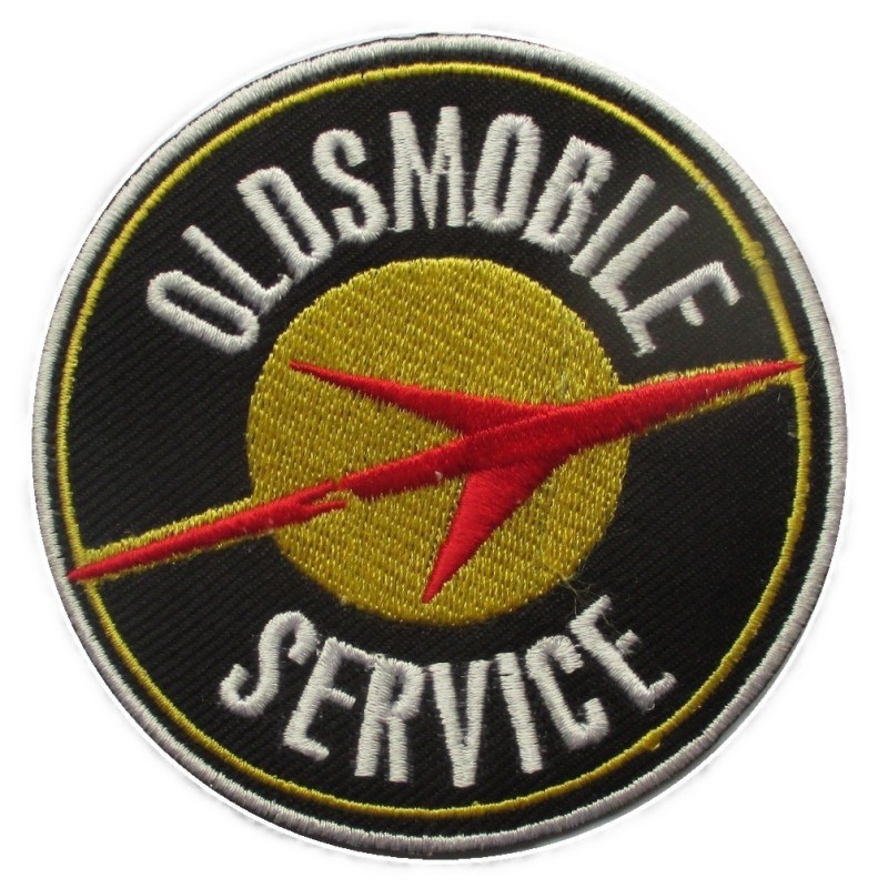 patch logo Oldsmobile Service rond 9 cm écusson thermocollant
