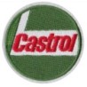 Aufnäher Castrol Öl rund grün 7,5cm Bügelflicken Garage Jacke Hemd
