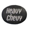 Patch Heavy Chevy Noir et Blanc 8x6 cm Écusson Thermocollant Garage Veste Chemise
