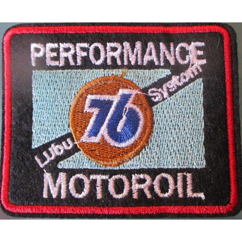 Patch Performance Motoroil 76 Huile 7.5x6 cm Écusson Thermocollant Rock
