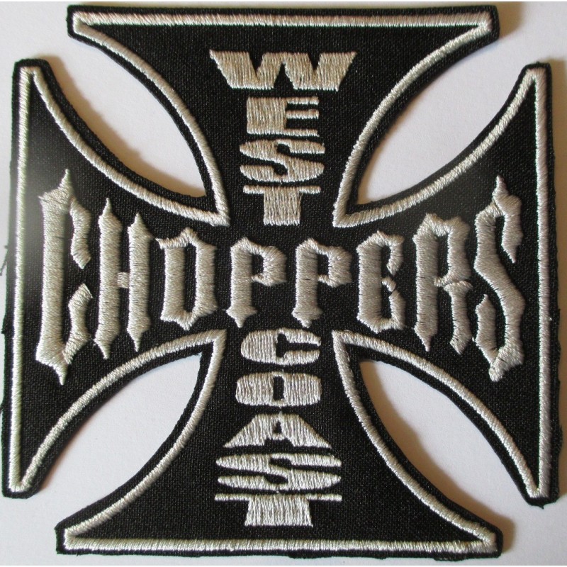 Patch Haute Qualité WCC Noir 11cm West Coast Choppers - Écusson Thermocollant
