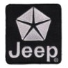 Patch Jeep Noir Carré 7.5x7cm Écusson Thermocollant 4x4 Vêtements Chemises
