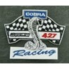 Patch Cobra Shelby 427 Racing Drapeau à Damier 6.5 x 7.5 cm Écusson Thermocollant Veste Chemises
