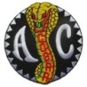 Patch AC Cobra Rond 7cm Écusson Thermocollant Serpent Fan Voiture US
