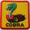 Patch Cobra Serpent Qui Burn, Écusson Thermocollant 6,5 cm
