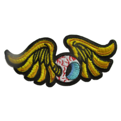Patch Thermocollant Shell Logo Aillé - 12,5x4 Cm - Pour Veste, Sac, Déco Garage